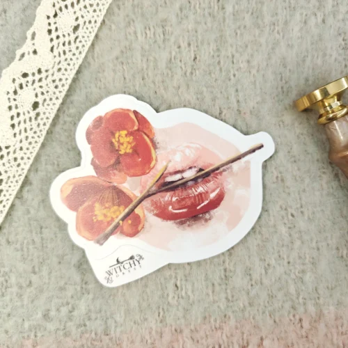 1000004106.webp Blooming Red – flowers and lips sticker