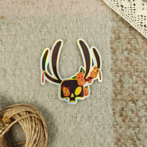 Sorcery Skull Holographic Sticker
