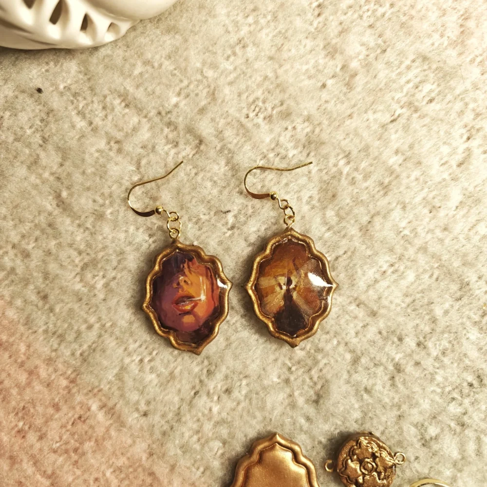 Mesmerized by Fire – earrings