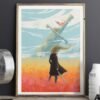 Away with the wind Art Print