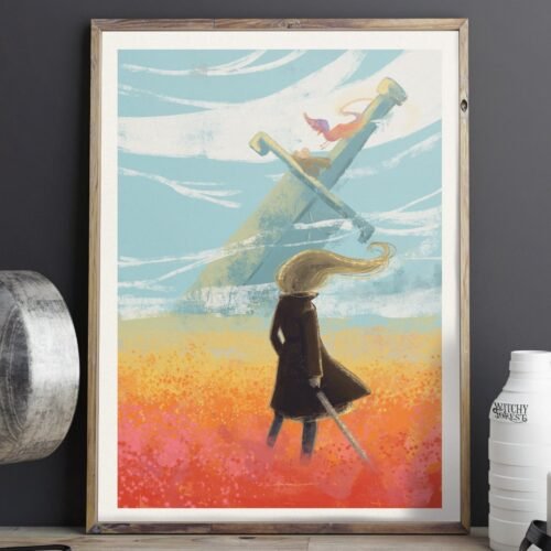 awaywiththewind1.jpg Away with the wind Art Print
