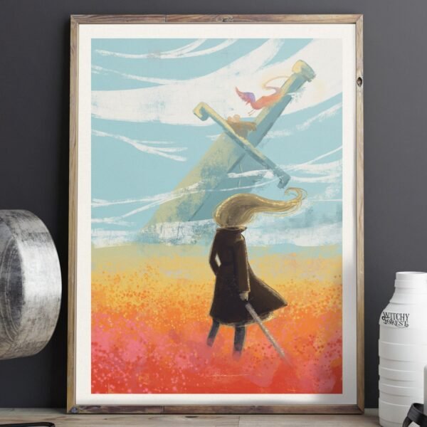 Away with the wind Art Print
