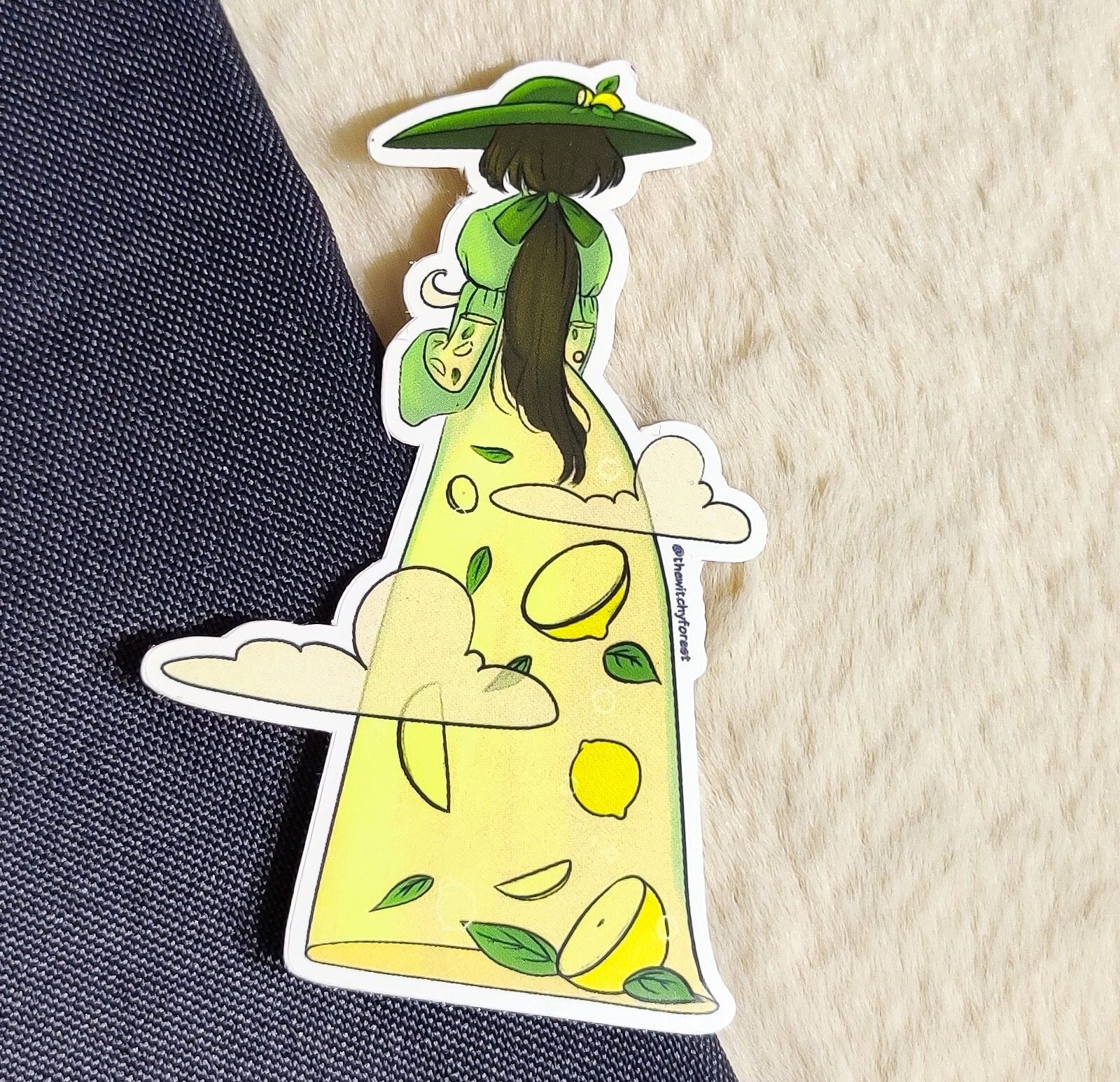 Lemon Tea semi-glossy sticker
