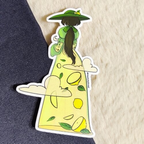 Lemon Tea semi-glossy sticker