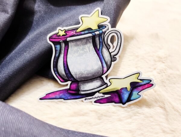 Spilling Stars semi gloss sticker