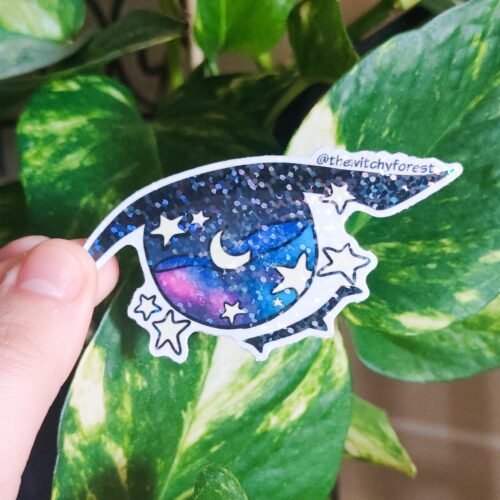 STARS in my eyes Holographic glossy sticker