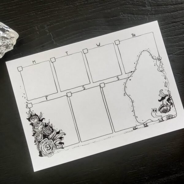 https3A2F2Fi.etsystatic.com2F113947292Fr2Fil2F8befaa2F50412903362Fil_fullxfull.5041290336_d7rv.jpg Peony Skulls -Weekly Planner