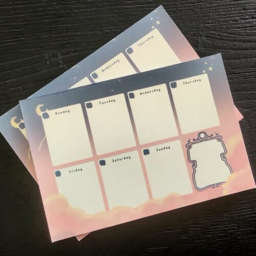 Up in the Clouds – weekly planner
