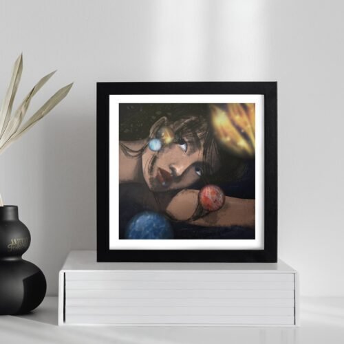 loneplanet1.jpg Lone Planet Square Art Print