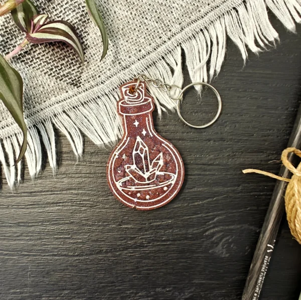 Crystal Potion Keychains