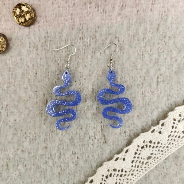 Serpent Resin Earrings