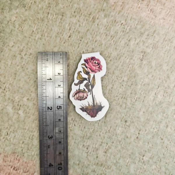 Peony Skull – Magnetic Bookmark