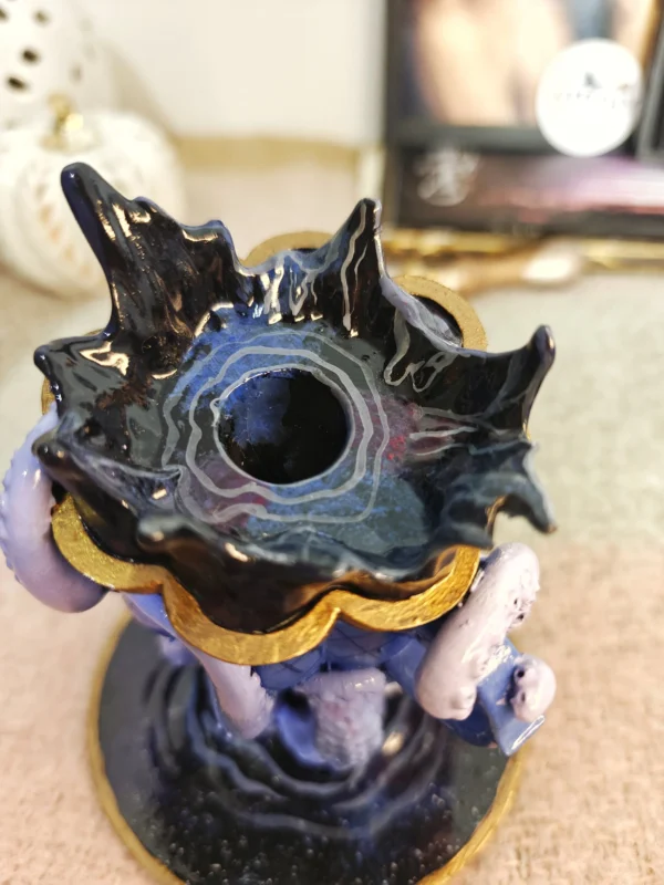 Night Cats – teacup pen holder