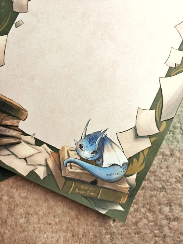 1000011469.webp Bookish Dragon – Blank Notepad