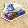 1000011518.webp Bookish Dragon – holo rainbow sticker
