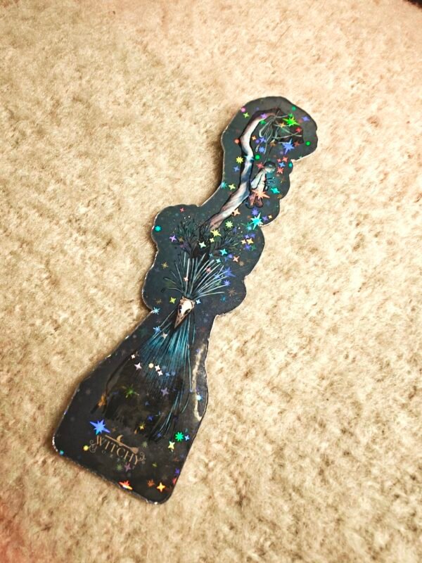 Dark Witch’s Broom – Holo Bookmark