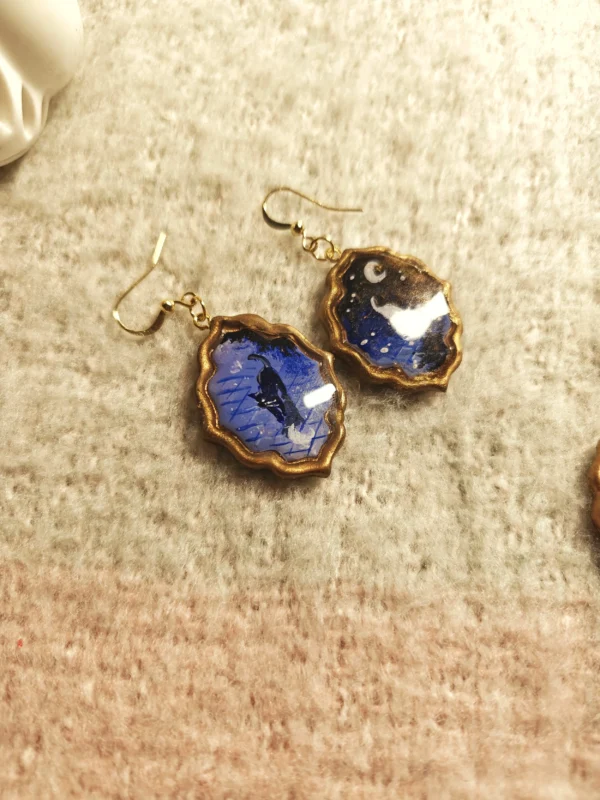 Night Cats – earrings