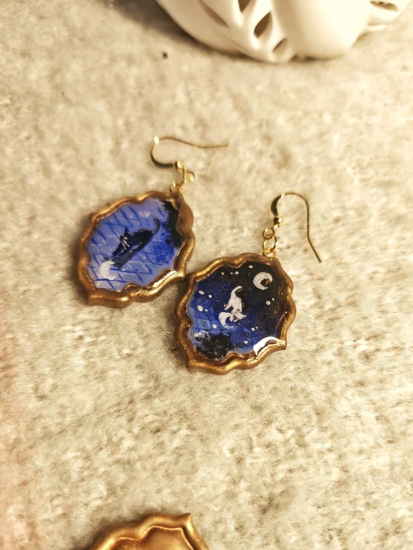 Night Cats – earrings
