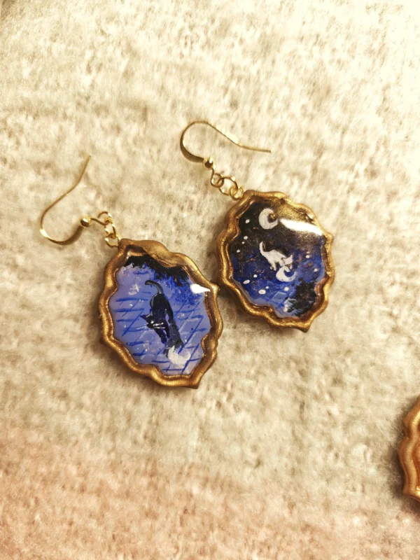 Night Cats – earrings