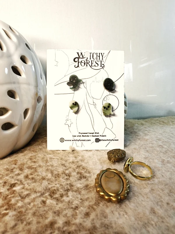 1000016731.webp Ghosties STUD EARRINGS | Ghosts | Made from homemade clay