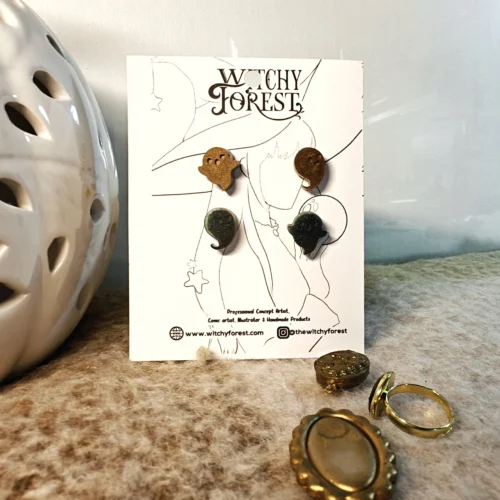 1000016732.webp Ghosties STUD EARRINGS | Ghosts | Made from homemade clay
