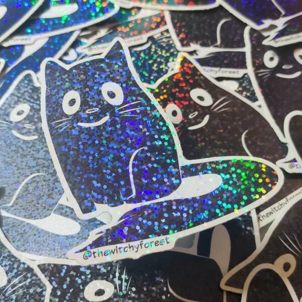 https3A2F2Fi.etsystatic.com2F113947292Fr2Fil2F6635942F38494491712Fil_fullxfull.3849449171_fktu.jpg Witchy Kitty Holographic glossy sticker