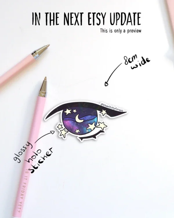 https3A2F2Fi.etsystatic.com2F113947292Fr2Fil2F859aa52F38036736042Fil_fullxfull.3803673604_jqxc.webp STARS in my eyes Holographic glossy sticker