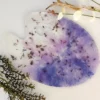 Purple mist with mini FLOWER PETALS Resin Decorative Art Palette