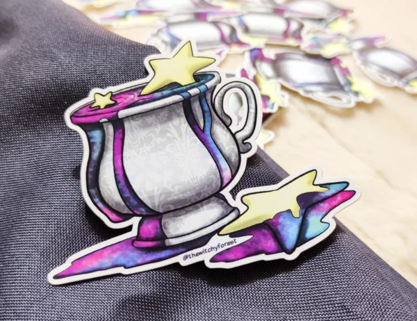 Spilling Stars semi gloss sticker