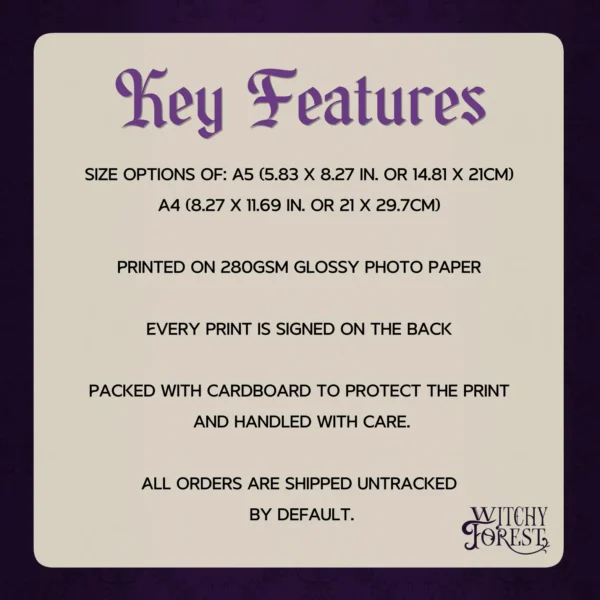 keyfeaturesartprintA4A5.webp Closed Door Art Print