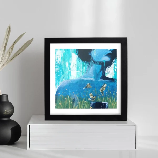 Nature Girls | Set of 3 modern surreal Mini Art Print