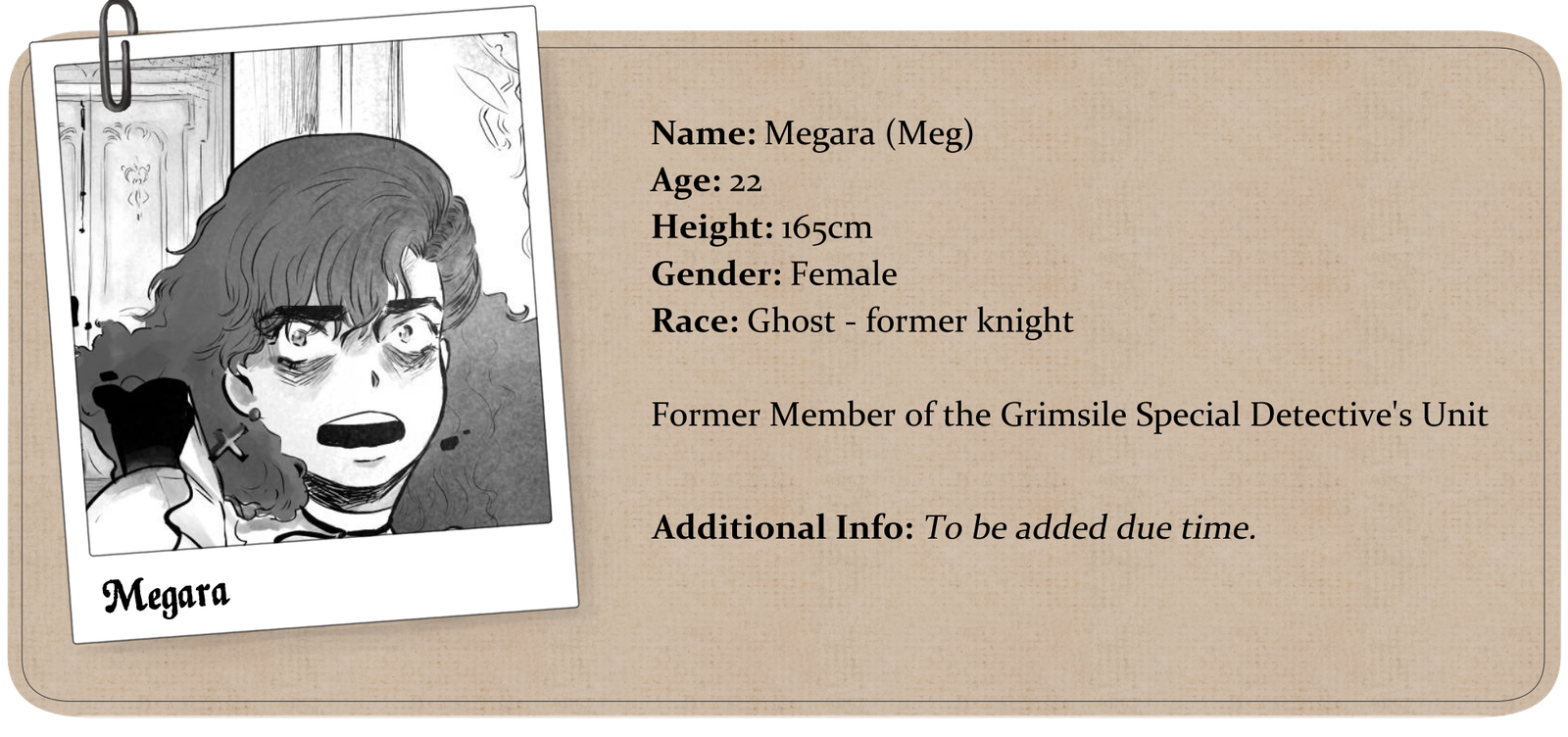 Megara (Meg) character profile