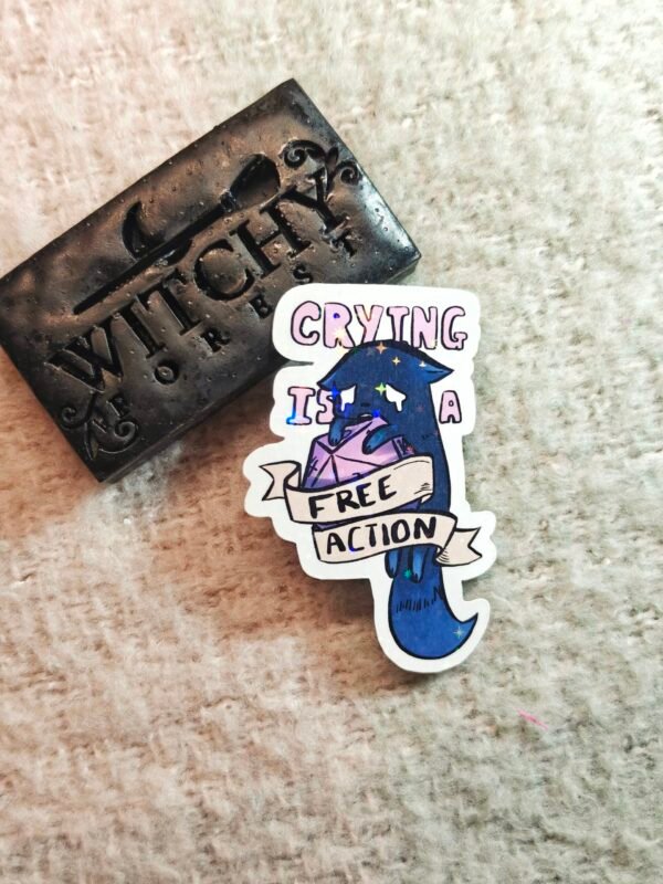 oplus_3145762 Crying is a free action - DnD sticker