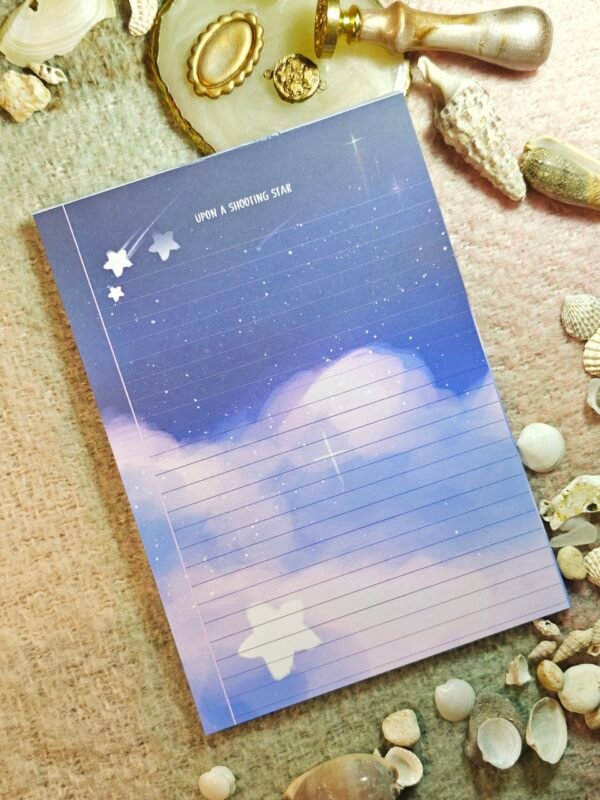 Upon a shooting star – Lined