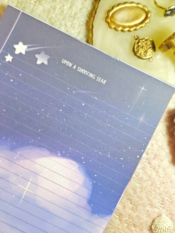 Upon a shooting star – Lined